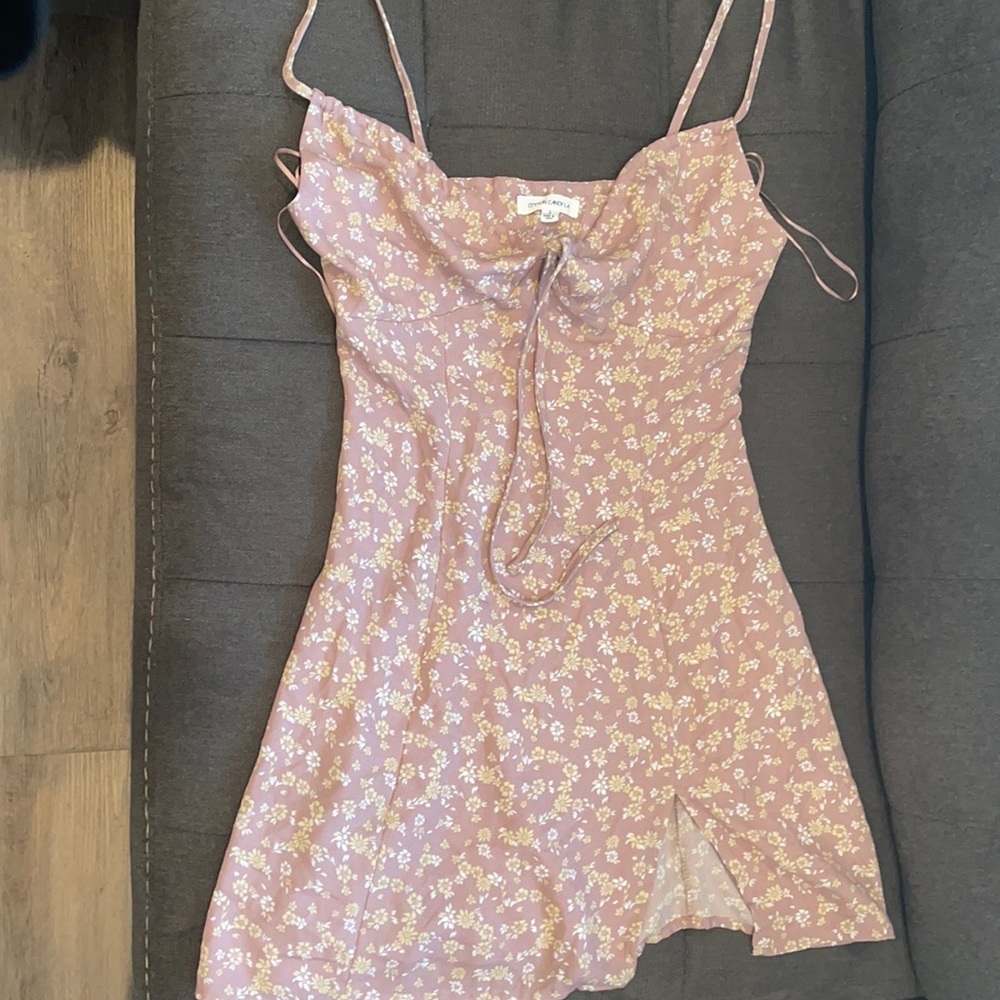 Cotton Candy LA pink floral mini dress